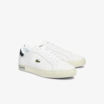 Lacoste Powercourt Smooth Leather Sneakers Pánské - Tenisky Bílé | CZ-PCU0xa